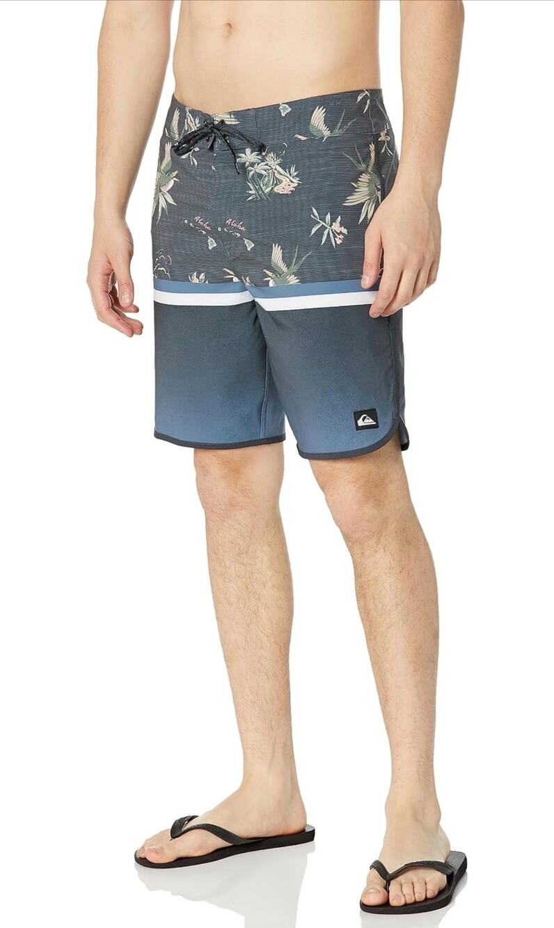 Quiksilver Surfstick Division Scallop 19" Boardshorts Swim Trunks 40